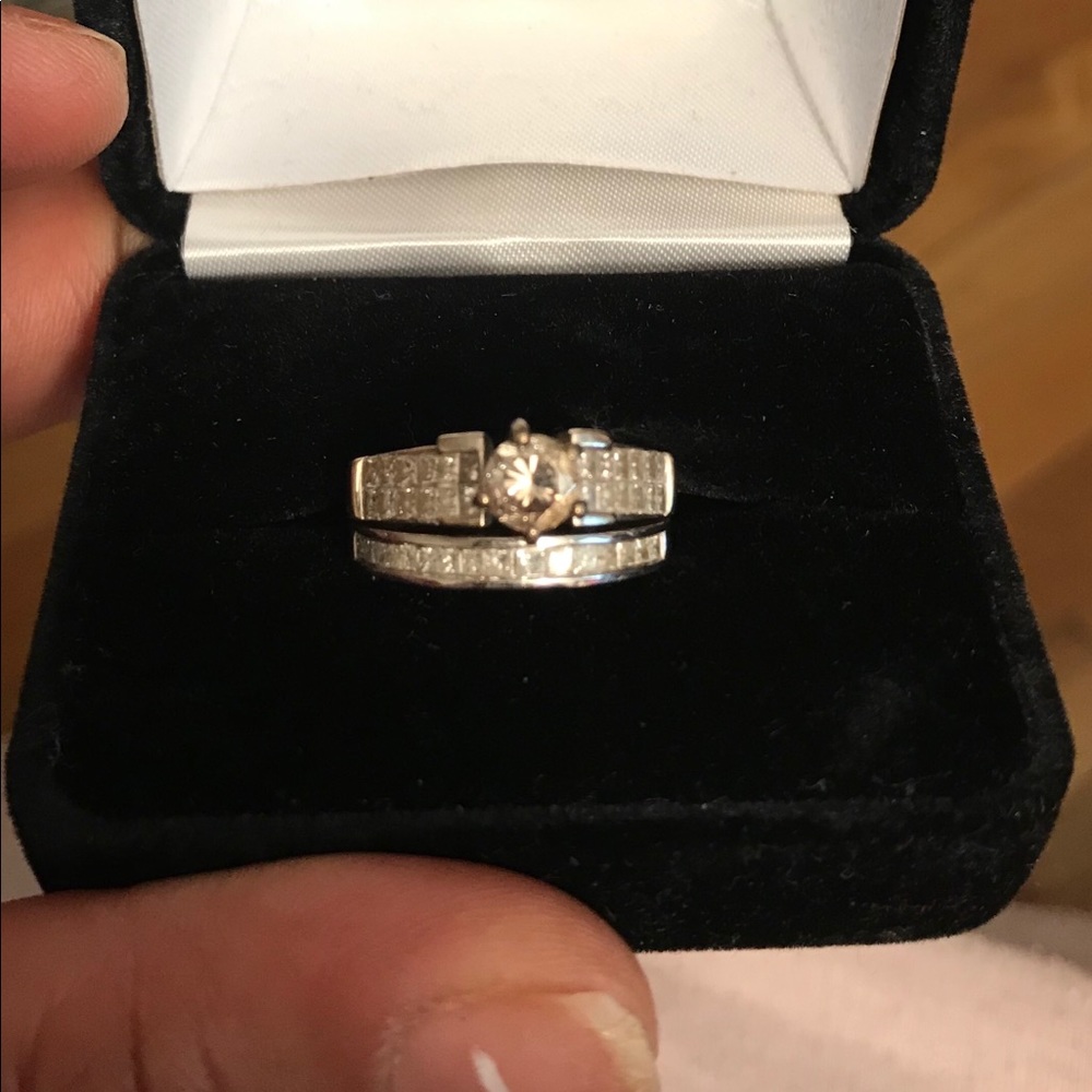 Wedding ring and band